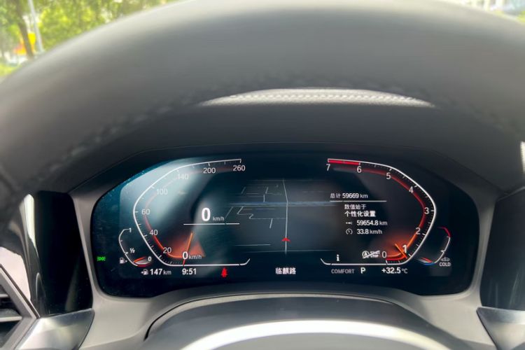 Used BMW 4 Series 2021 425i M Sport Package Odometer Close Up