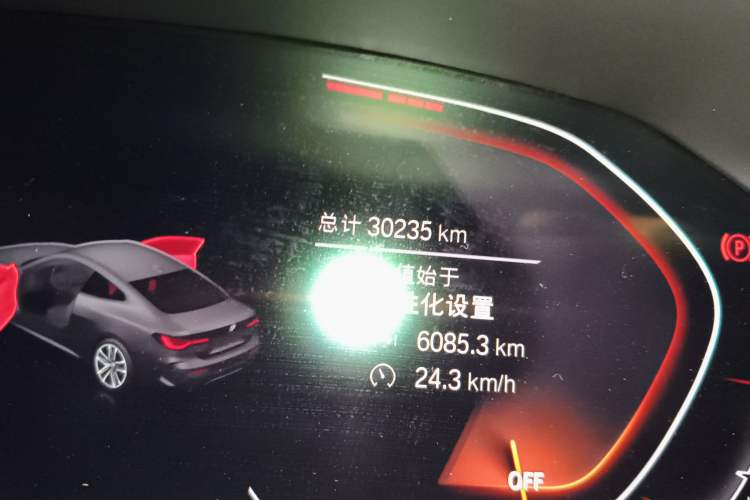 Used BMW 4 Series 2021 Facelifted 430i M Sport Night Edition Odometer Close Up