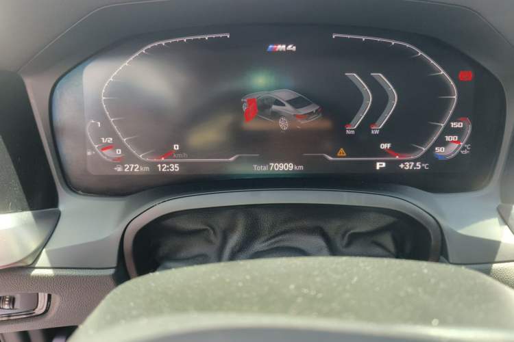 Used BMW 4 Series 2022 425i M Sport Package Odometer Close Up