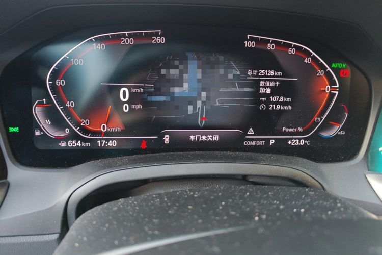 Used BMW 4 Series 2022 425i Gran Coupe M Sport Package Odometer Close Up