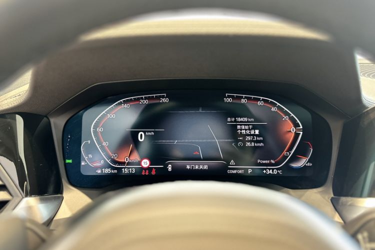 Used BMW 4 Series 2022 Second Facelift 430i M Sport Night Edition Package Odometer Close Up