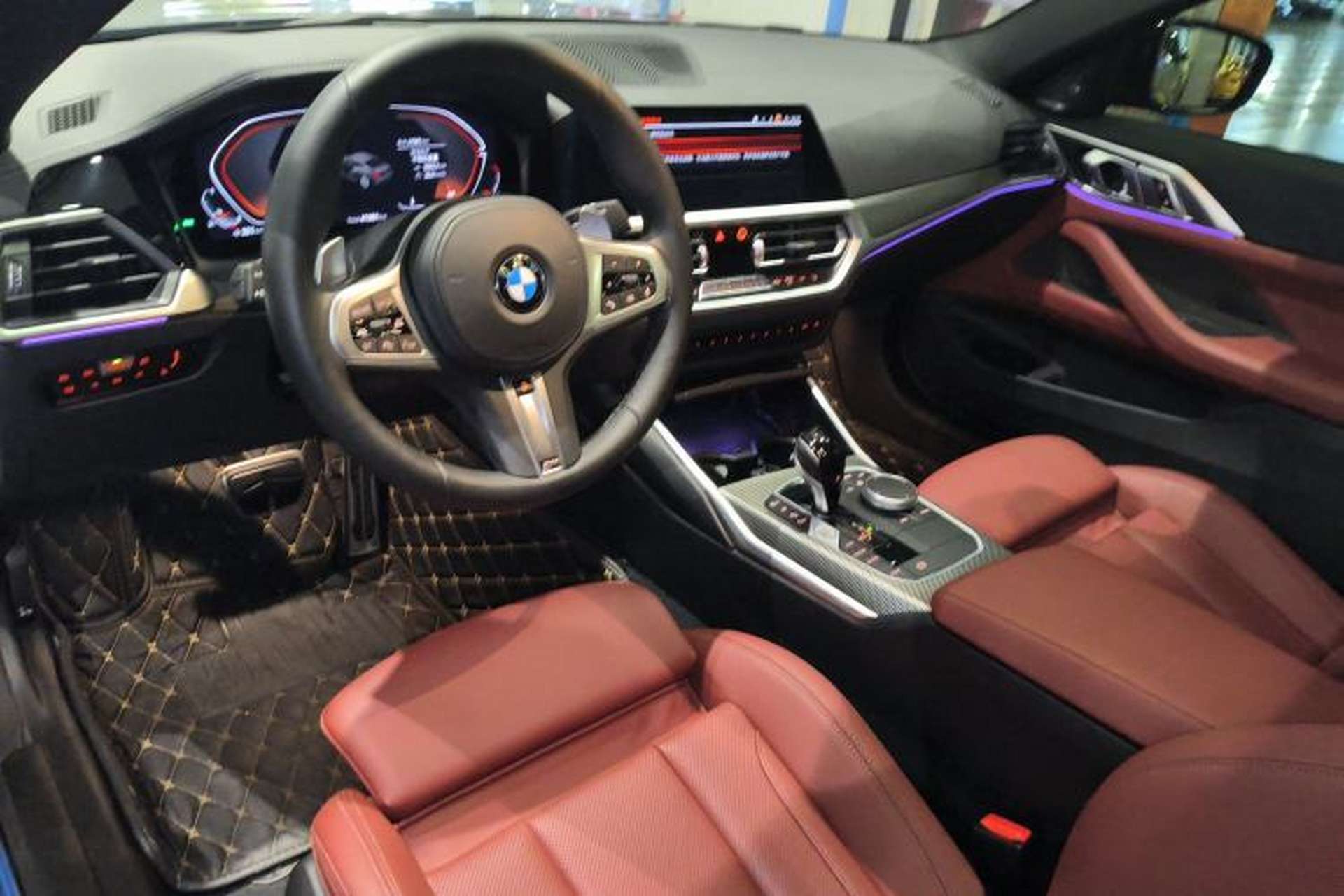 Used BMW 4 Series 2022 Second Facelift 430i M Sport Night Edition Package Center Console