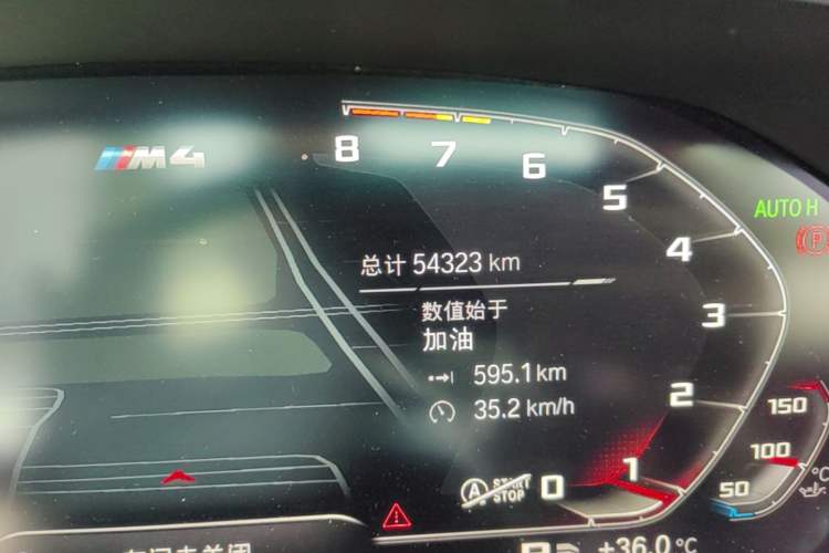 Used BMW 4 Series 2022 425i Convertible M Sport Night Edition Package Odometer Close Up