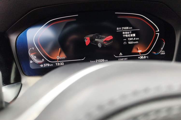 Used BMW 4 Series 2022 Revised 425i Convertible M Sport Night Edition Package Odometer Close Up