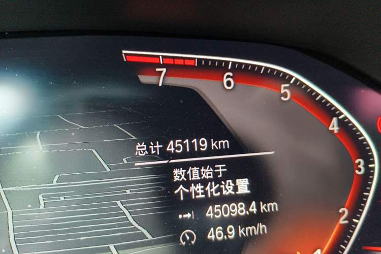 Used BMW 4 Series 2022 Second Facelift 430i M Sport Night Edition Package Odometer Close Up
