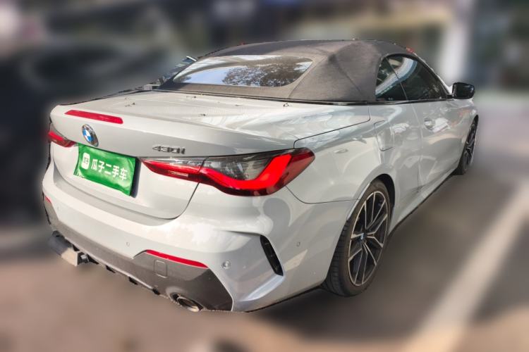 Used BMW 4 Series 2022 Second Facelift 430i Convertible M Sport Night Edition Package Rear Right 45 Deg