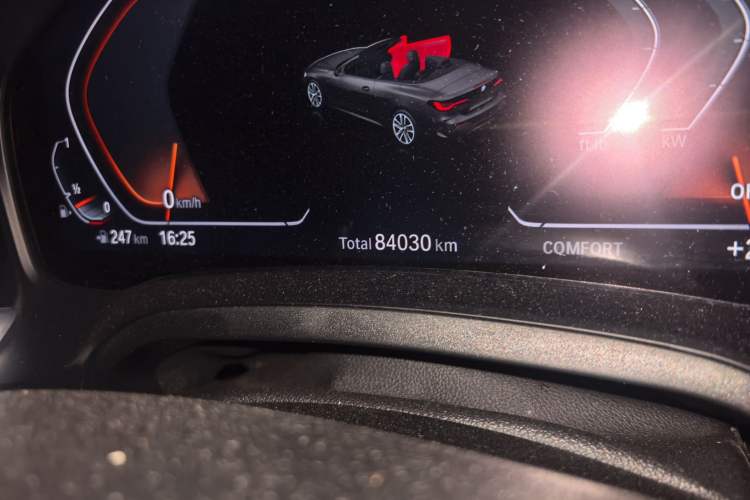 Used BMW 4 Series 2022 425i Convertible M Sport Night Edition Package Odometer Close Up