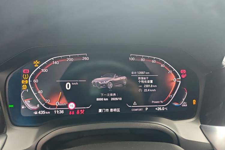 Used BMW 4 Series 2023 430i Convertible M Sport Night Edition Package Instrument Cluster