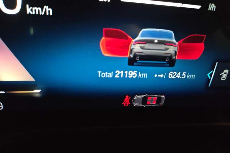Used BMW 4 Series 2023 425i M Sport Night Edition Odometer Close Up