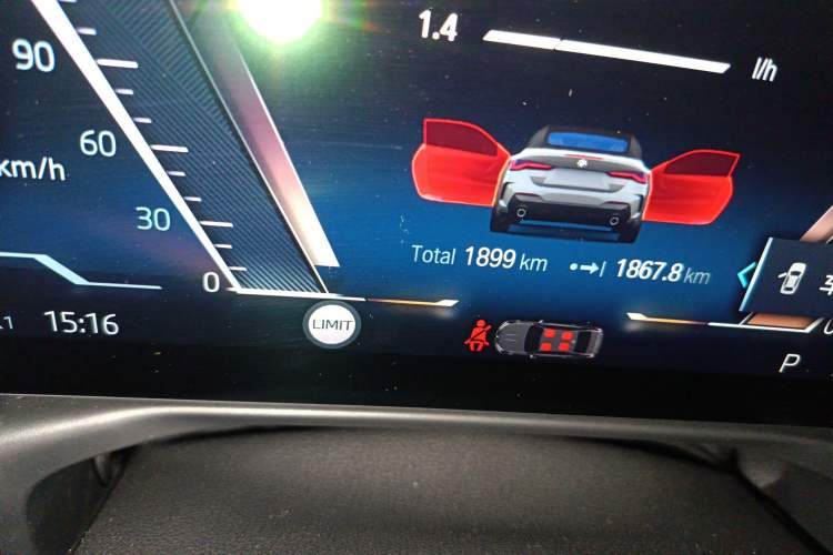 Used BMW 4 Series 2023 430i Convertible M Sport Night Edition Package Odometer Close Up