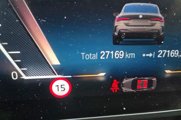 Used BMW 4 Series 2023 430i M Sport Night Edition Odometer Close Up
