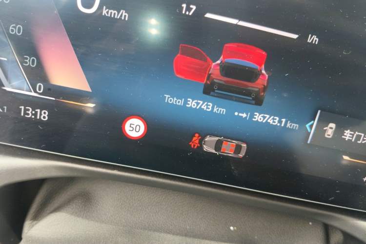 Used BMW 4 Series 2024 430i M Sport Night Edition Odometer Close Up