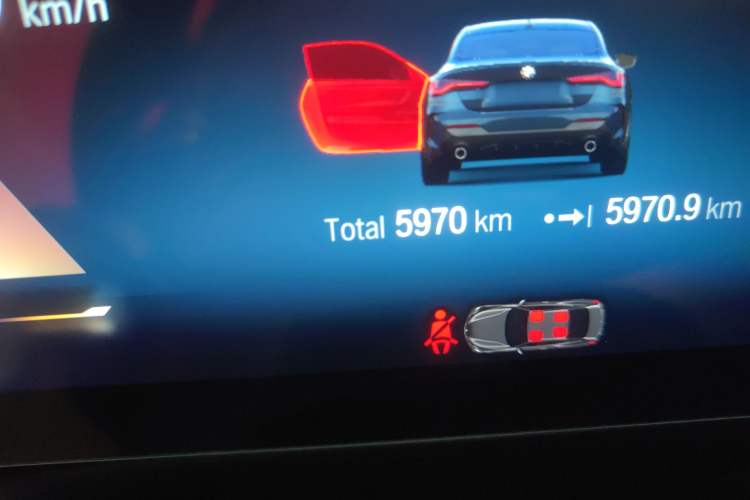 Used BMW 4 Series 2024 425i M Sport Package Odometer Close Up