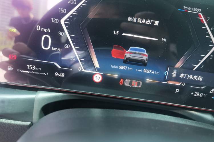 Used BMW 4 Series 2024 430i M Sport Night Edition Odometer Close Up