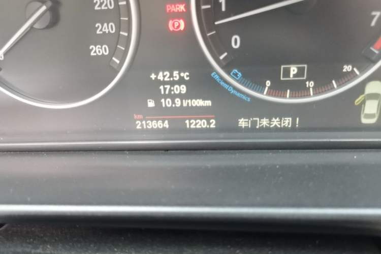 Used BMW 5 Series 2010 523Li Leading Model Odometer Close Up