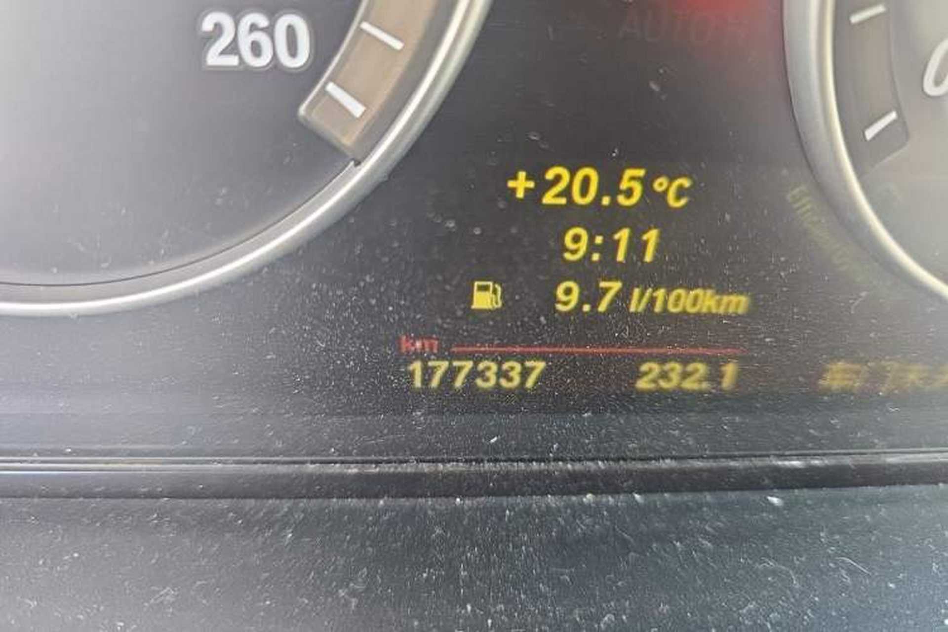 Used BMW 5 Series 2011 528Li Luxury Model Odometer Close Up
