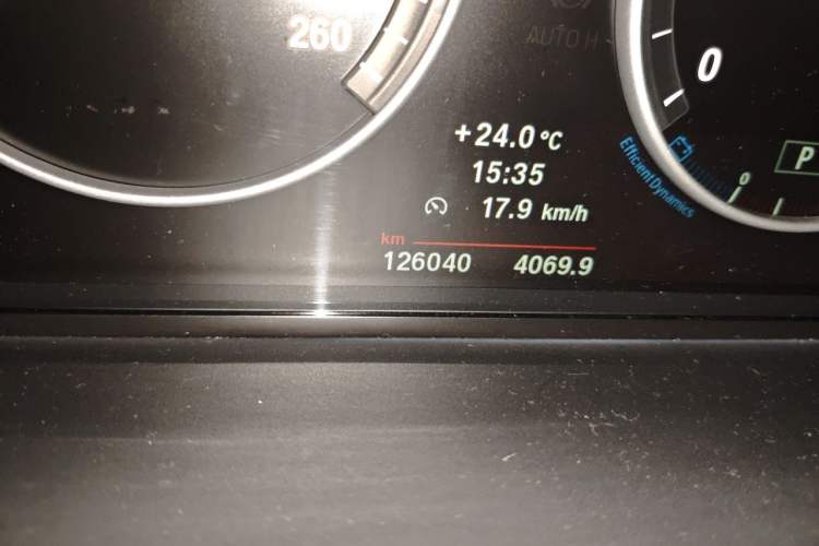 Used BMW 5 Series 2011 523Li Leading Model Odometer Close Up