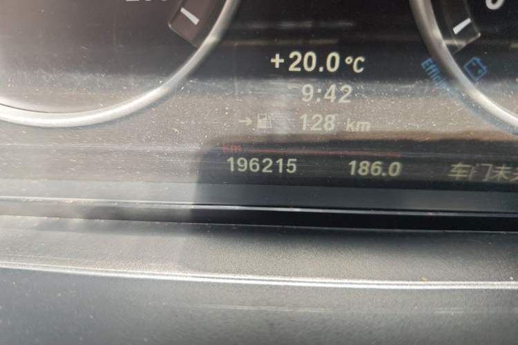 Used BMW 5 Series 2011 523Li Luxury Model Odometer Close Up