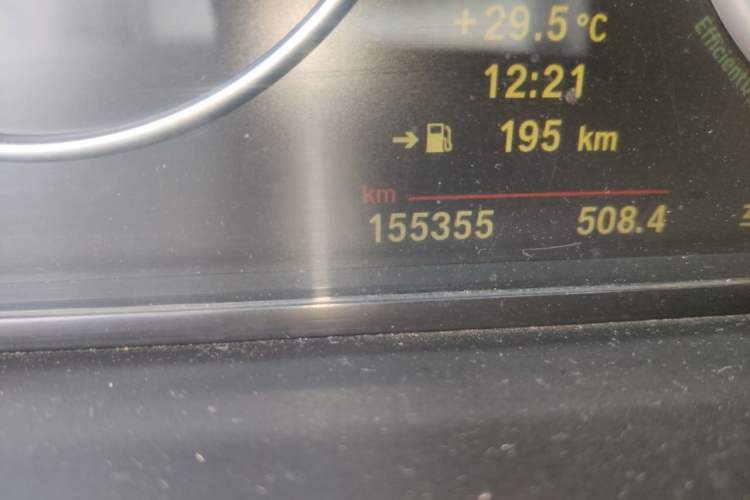 Used BMW 5 Series 2011 535i Sport Edition Odometer Close Up