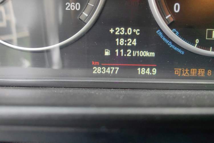 Used BMW 5 Series 2011 523Li Luxury Model Odometer Close Up