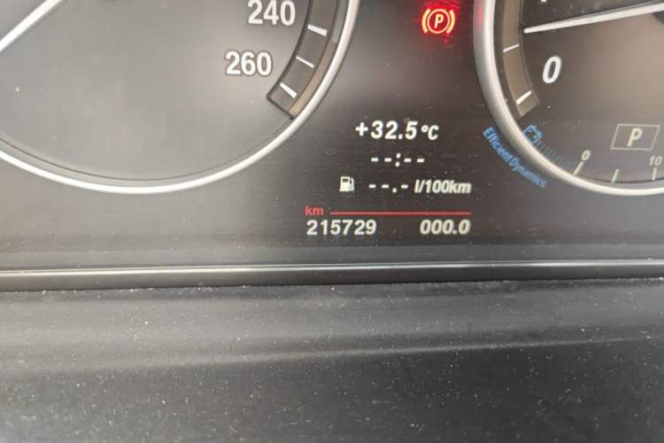 Used BMW 5 Series 2011 523Li Leading Model Odometer Close Up