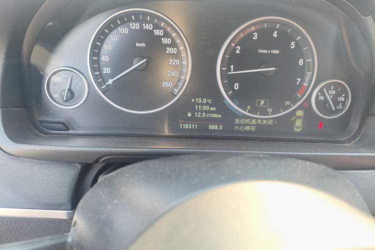 Used BMW 5 Series 2011 523Li Luxury Model Odometer Close Up