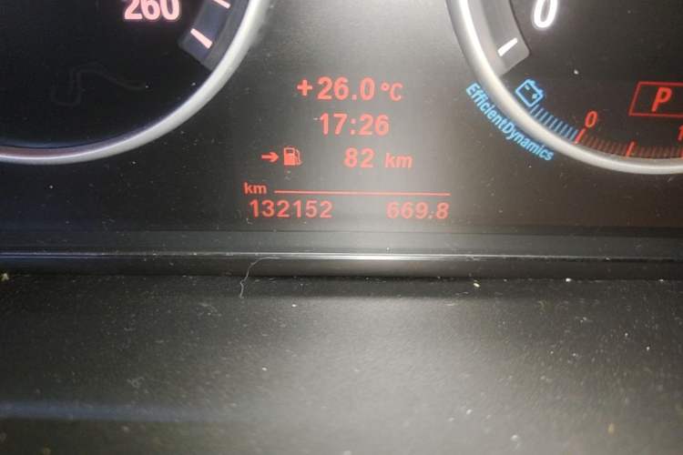 Used BMW 5 Series 2011 523Li Leading Model Odometer Close Up