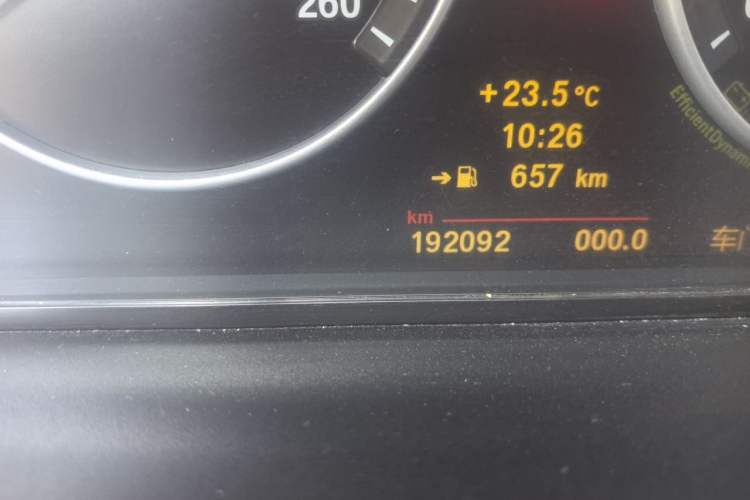 Used BMW 5 Series 2011 523Li Leading Model Odometer Close Up
