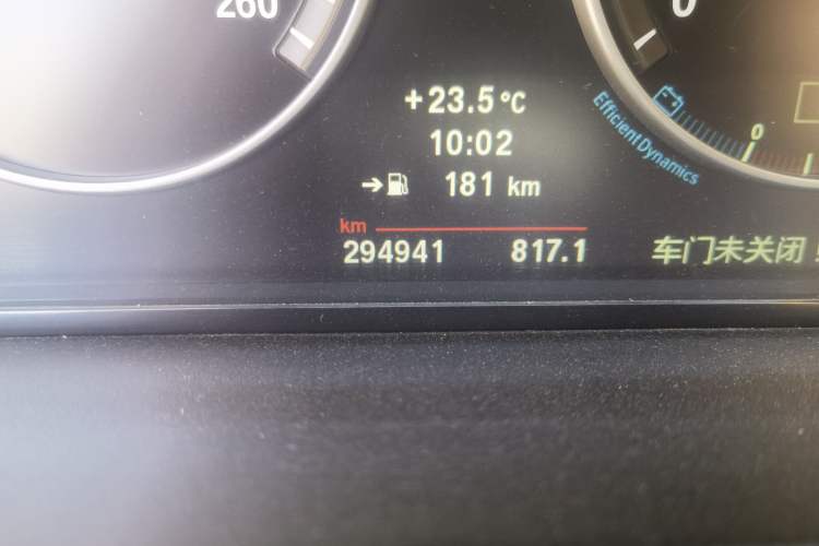 Used BMW 5 Series 2011 523Li Luxury Model Odometer Close Up