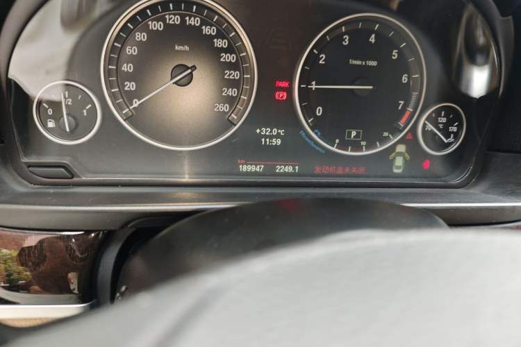 Used BMW 5 Series 2012 523Li Luxury Model Odometer Close Up