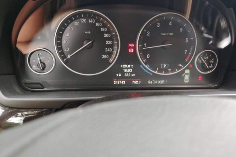 Used BMW 5 Series 2012 523Li Luxury Model Odometer Close Up