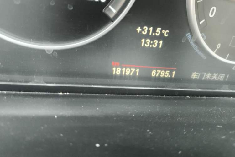Used BMW 5 Series 2012 523Li Luxury Model Odometer Close Up