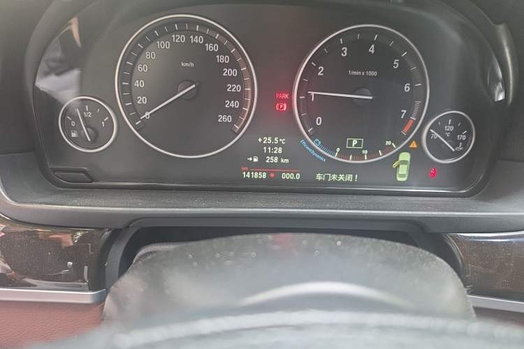 Used BMW 5 Series 2012 523Li Luxury Model Odometer Close Up