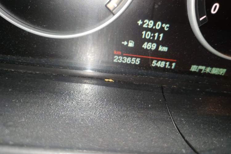 Used BMW 5 Series 2012 523Li Luxury Model Odometer Close Up