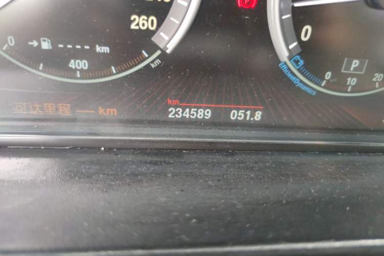 Used BMW 5 Series 2012 535Li Executive Edition Odometer Close Up