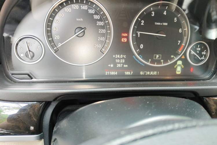 Used BMW 5 Series 2012 523Li Luxury Model Odometer Close Up