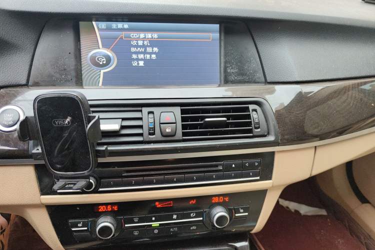 Used BMW 5 Series 2012 523Li Luxury Model Audio And AC Panel