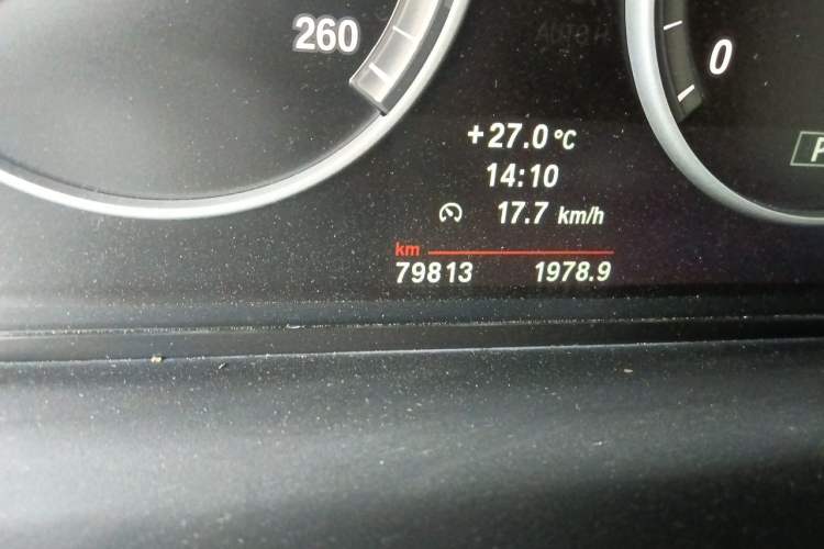 Used BMW 5 Series 2012 523Li Luxury Model Odometer Close Up