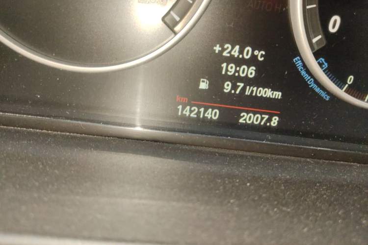 Used BMW 5 Series 2012 523Li Luxury Model Odometer Close Up