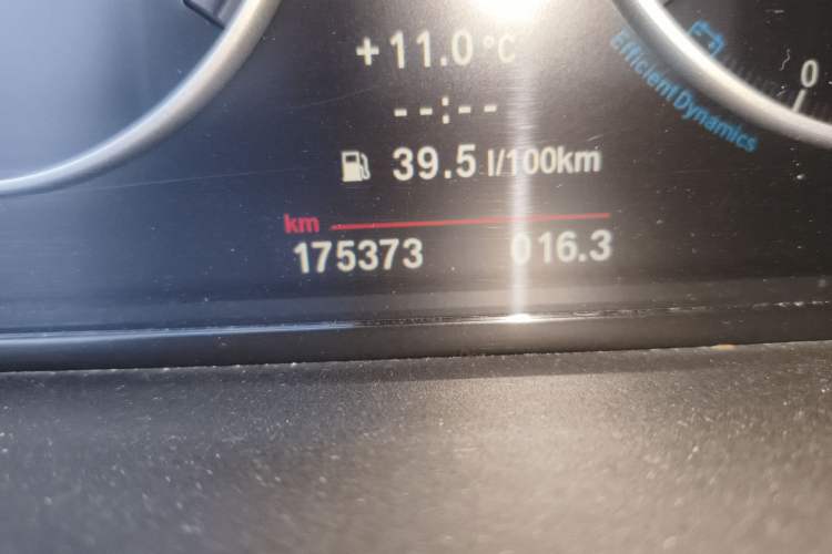Used BMW 5 Series 2012 523Li Luxury Model Odometer Close Up