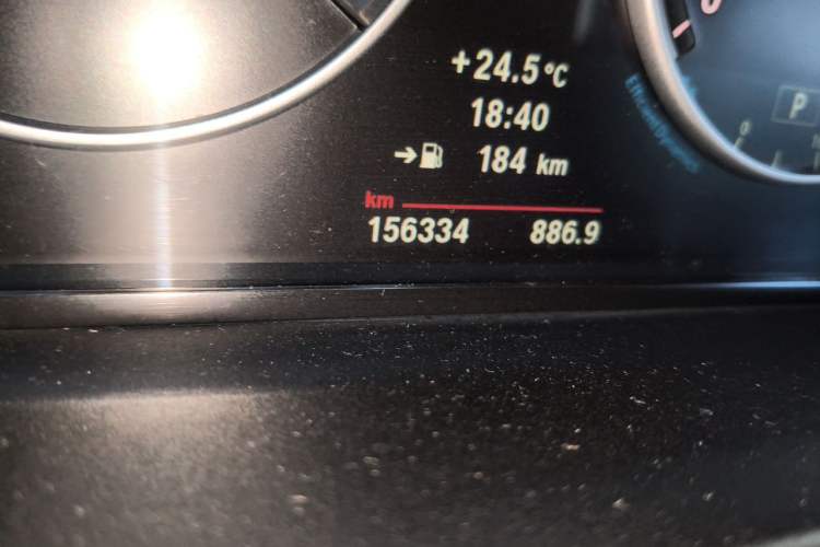 Used BMW 5 Series 2012 523Li Leading Model Odometer Close Up