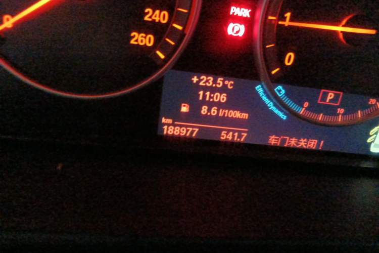 Used BMW 5 Series 2012 523Li Luxury Model Odometer Close Up
