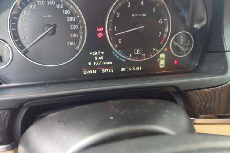 Used BMW 5 Series 2012 523Li Luxury Model Odometer Close Up