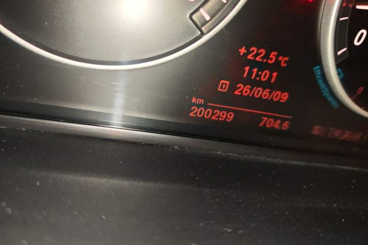 Used BMW 5 Series 2012 523Li Luxury Model Odometer Close Up