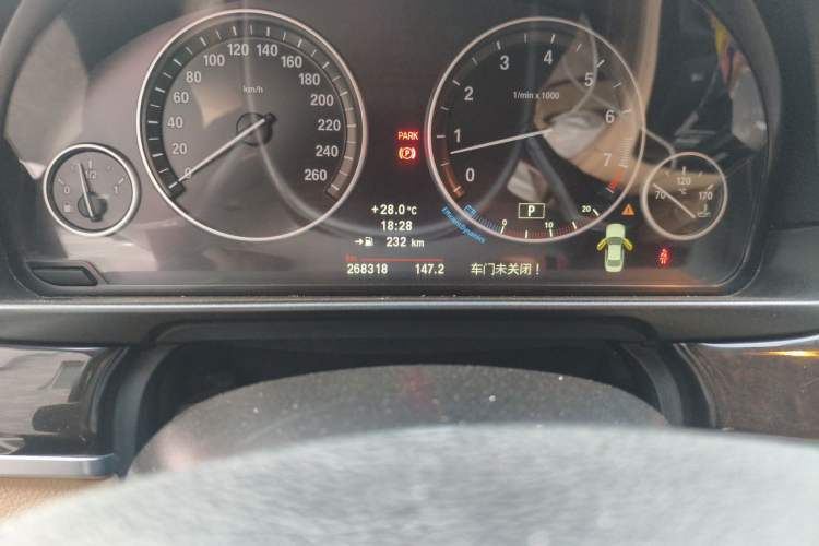 Used BMW 5 Series 2012 523Li Luxury Model Odometer Close Up