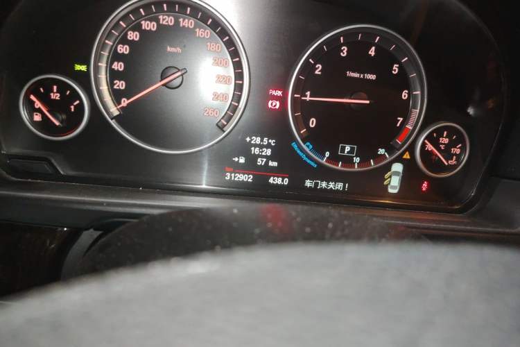Used BMW 5 Series 2012 523Li Luxury Model Odometer Close Up