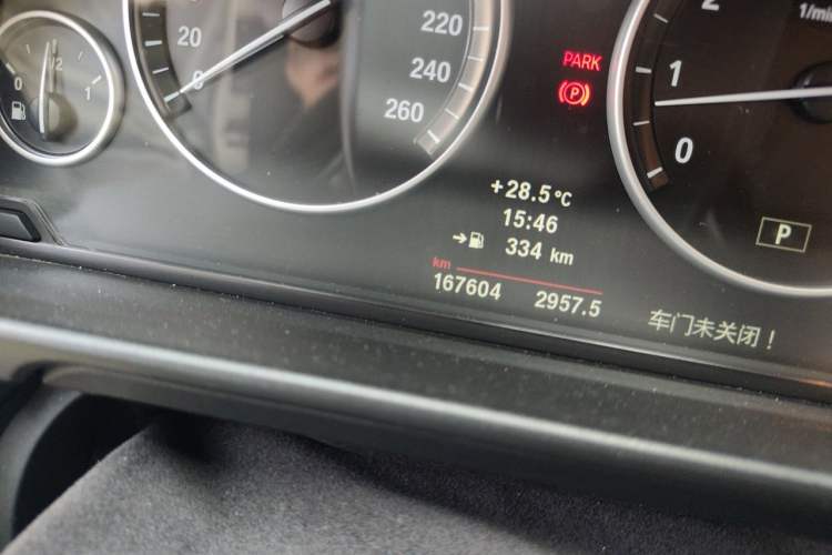 Used BMW 5 Series 2012 523Li Luxury Model Odometer Close Up