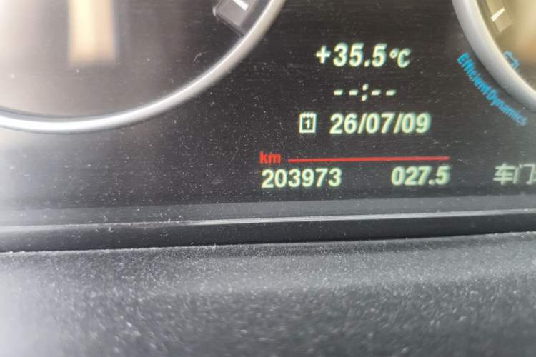 Used BMW 5 Series 2012 523Li Luxury Model Odometer Close Up