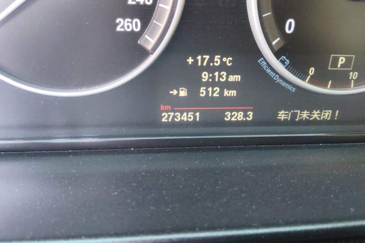 Used BMW 5 Series 2012 523Li Luxury Model Odometer Close Up