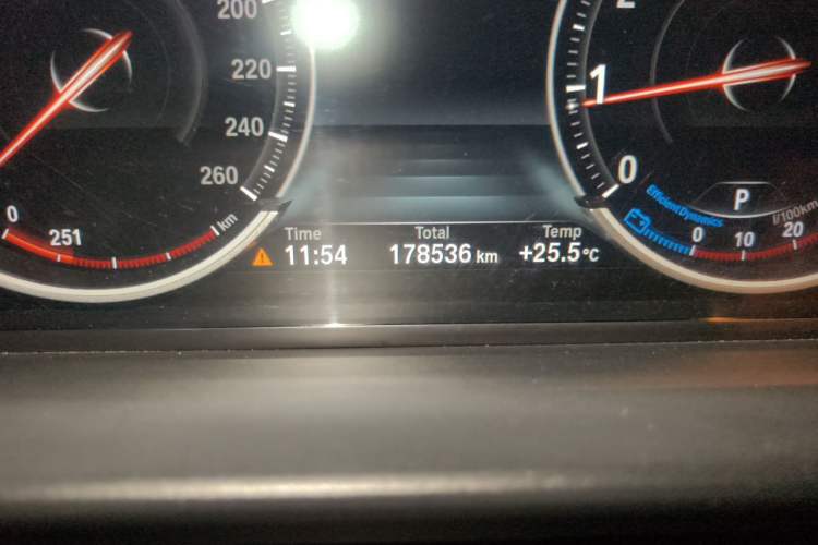Used BMW 5 Series 2013 525Li Leading Model Odometer Close Up
